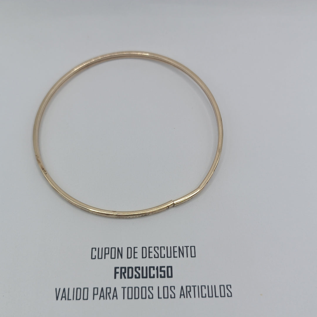 PULSERA RIGIDA ORO 10 K 4 GRMS (SEMINUEVO)