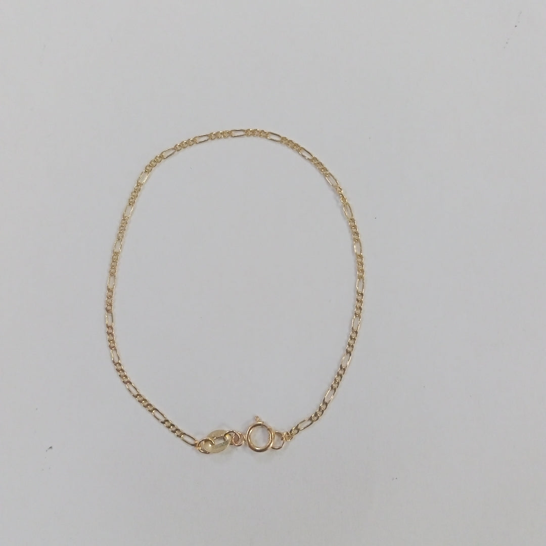 PULSERAS TEJIDO 3X1 ORO 14K 16 CM 0.9 GR (NUEVO)