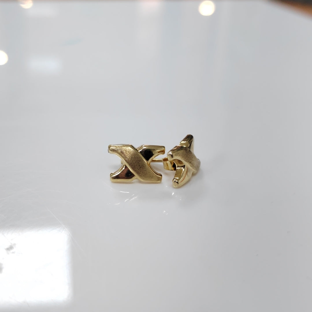 ARETES PAR ORO 14 K 1.9 GRMS (SEMINUEVO)