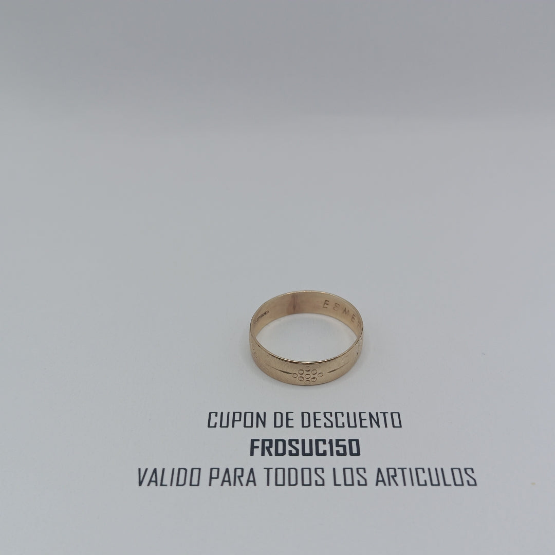 ANILLO ORO 10 K 2.1 GRMS (SEMINUEVO)