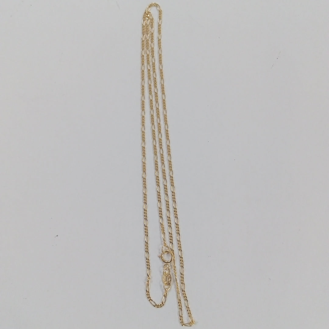 CADENAS TEJIDO 3X1 ORO 14K 55 CM 2.7 GR (NUEVO)