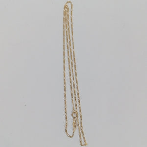 CADENAS TEJIDO 3X1 ORO 14K 55 CM 2.7 GR (NUEVO)