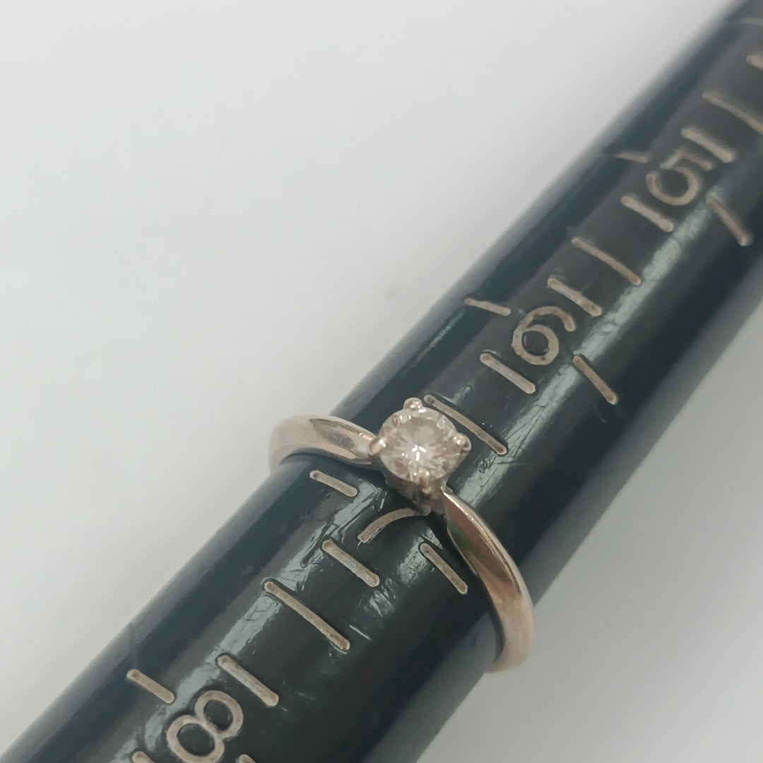 SOLITARIO ORO, ORO BLANCO 14 K 2 GRMS (SEMINUEVO)