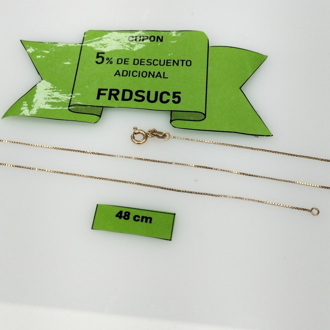 CADENA ORO 14 K 1.2 GRMS (SEMINUEVO)