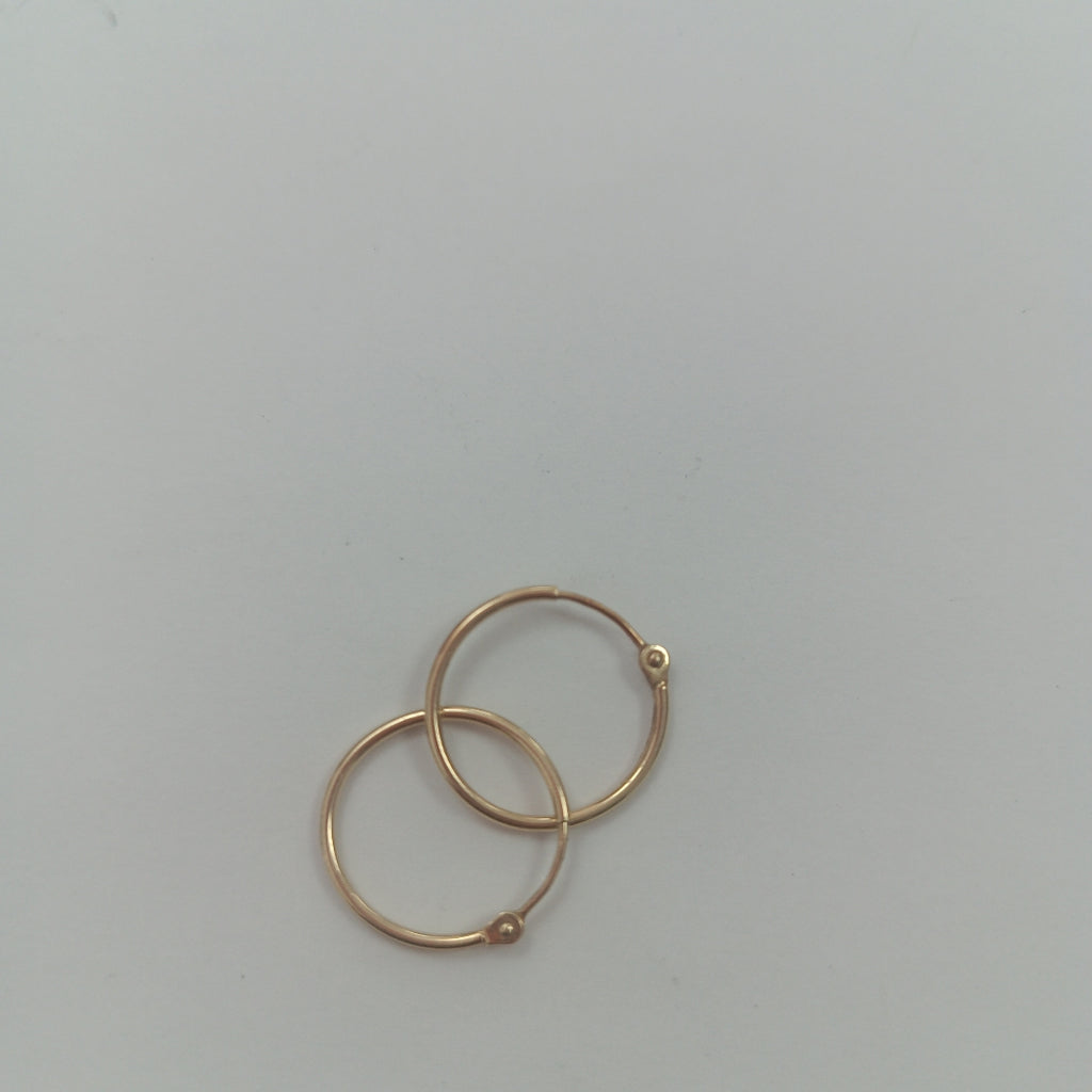 ARRACADAS PAR ORO 14 K 0.6 GRMS (SEMINUEVO)