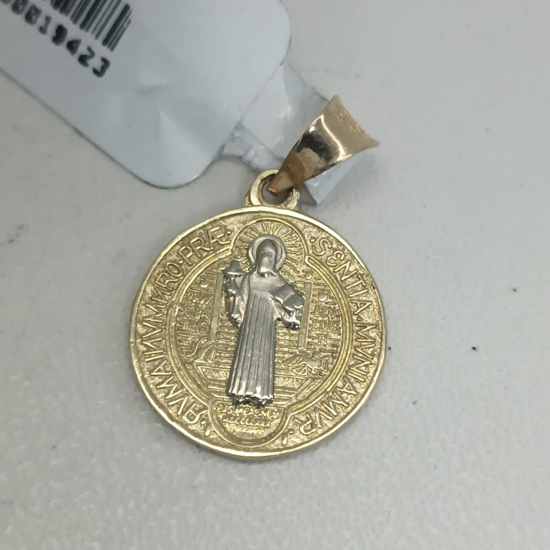 DIJES MEDALLA SAN BENITO ORO 10K 2 GR (NUEVO)