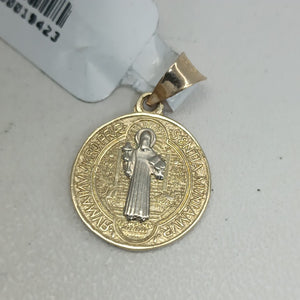 DIJES MEDALLA SAN BENITO ORO 10K 2 GR (NUEVO)
