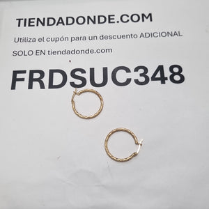 ARRACADAS PAR ORO 14 K 2.4 GRMS (SEMINUEVO)