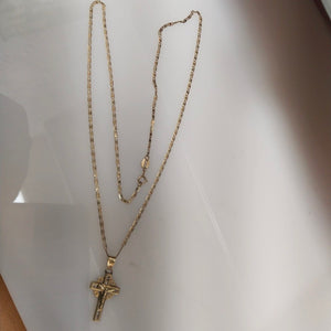 CADENA, CRUCIFIJO ORO 10 K 2.4 GRMS (SEMINUEVO)