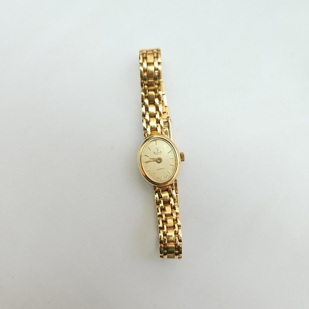 RELOJ CAJA Y PULSO ORO ORO 14 K 21.6 GRMS (SEMINUEVO)
