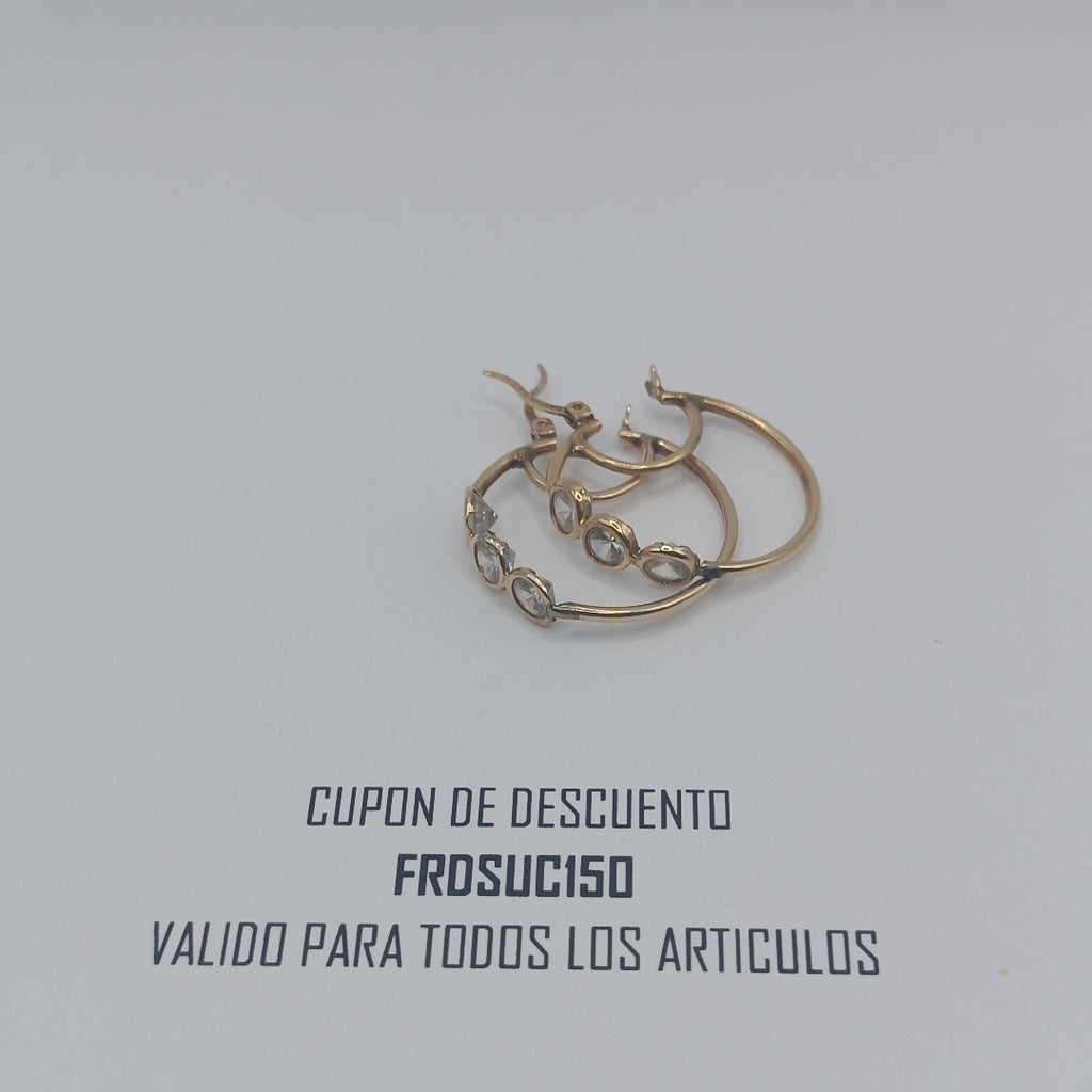 ARETES PAR ORO 10 K 2.9 GRMS (SEMINUEVO)