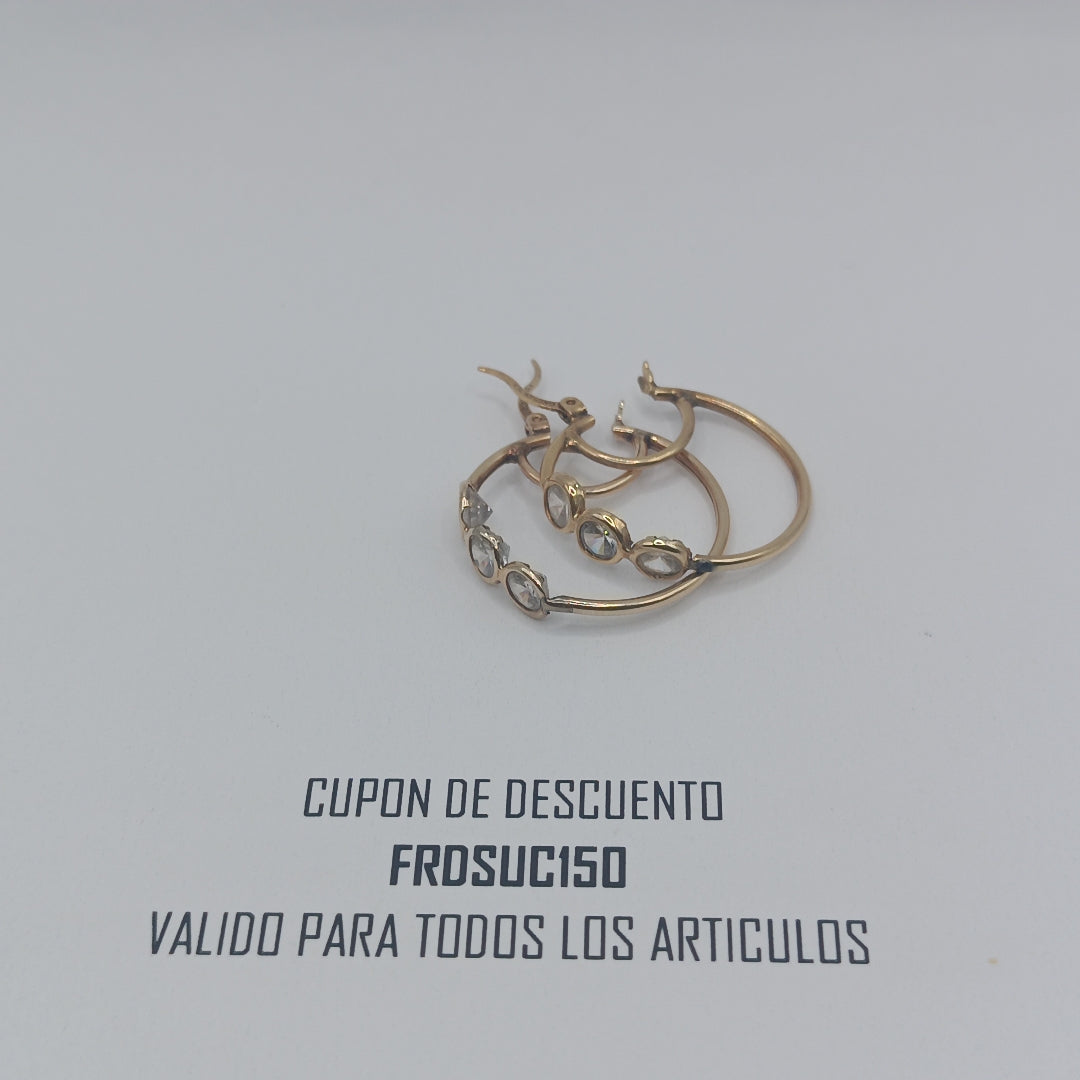 ARETES PAR ORO 10 K 2.9 GRMS (SEMINUEVO)