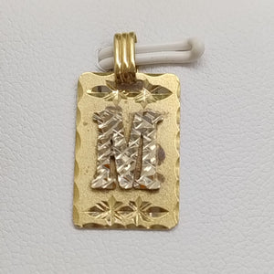 DIJE ORO,RODIADO 14 K 1,80 GRMS (SEMINUEVO)