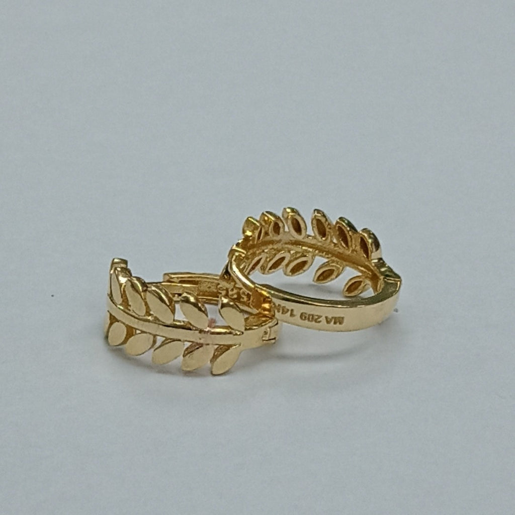 ARRACADAS PAR ORO 14 K 2.2 GRMS (SEMINUEVO)