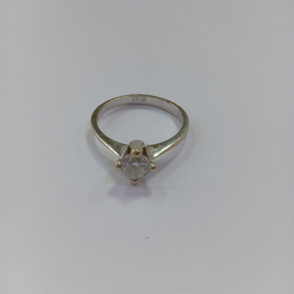 ANILLITO ORO BLANCO 14 K 2.7 GRMS (SEMINUEVO)