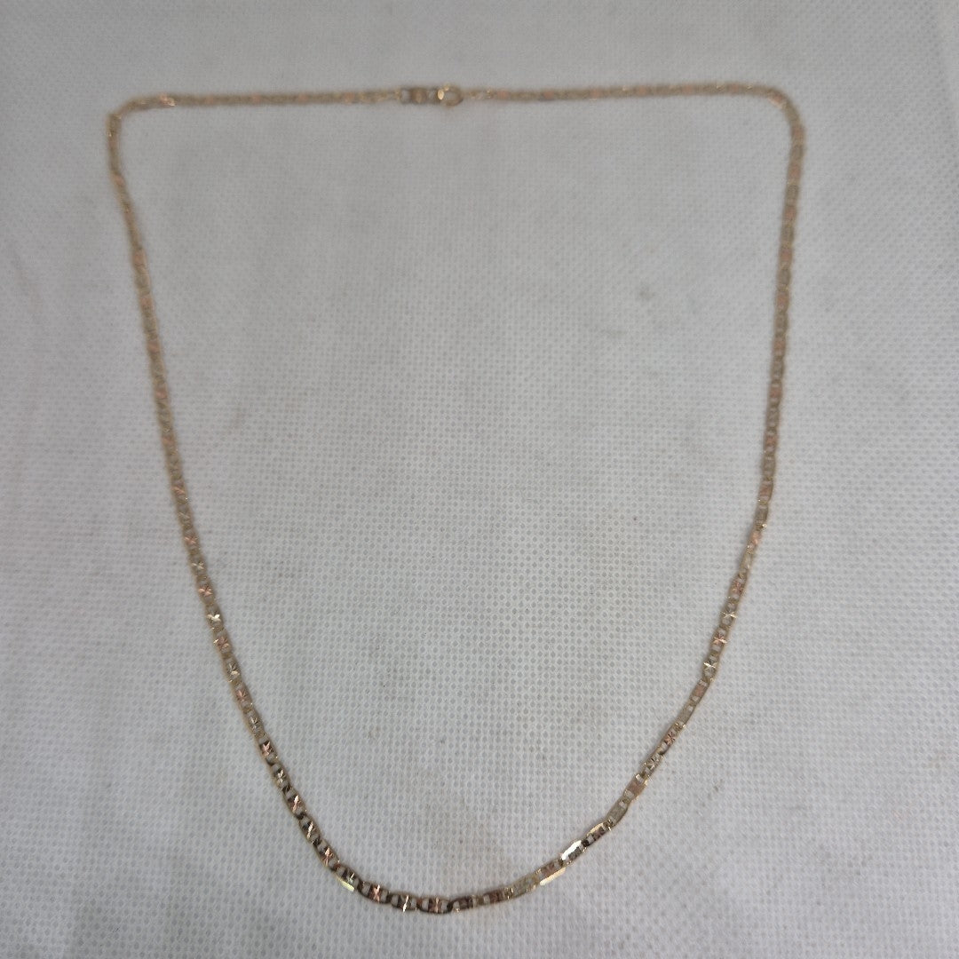 CADENA ORO COMBINADO 10 K 2.6 GRMS (SEMINUEVO)
