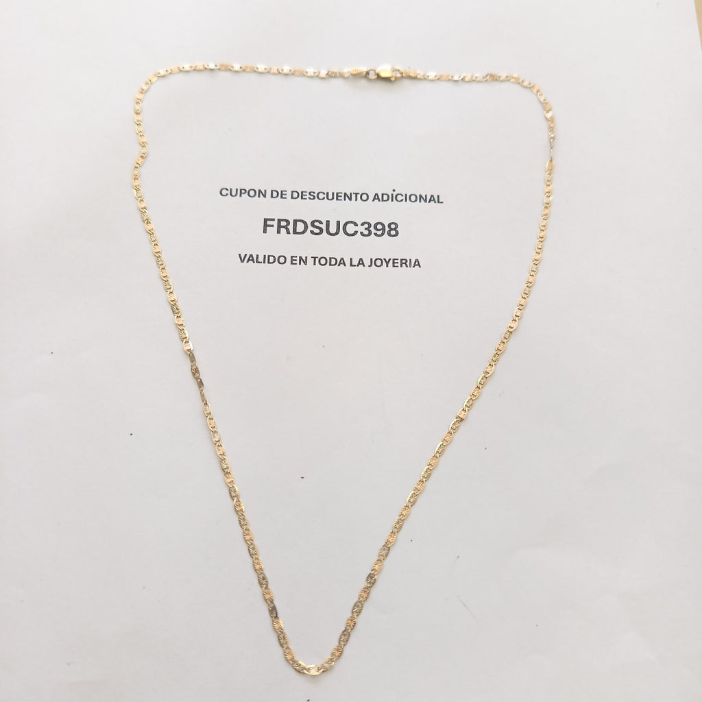 CADENA ORO,ORO COMBINADO 14 K 2,60 GRMS (SEMINUEVO)