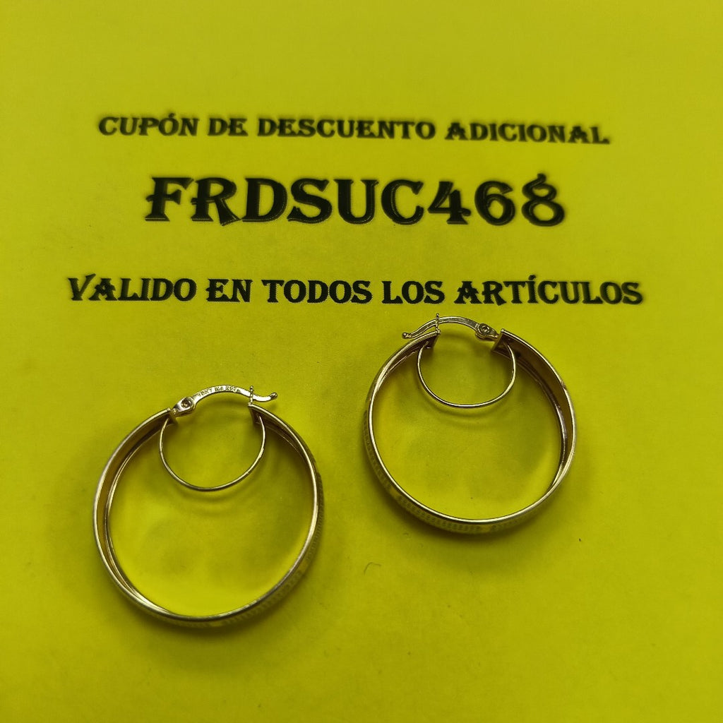ARRACADAS PAR ORO 10 K 3.7 GRMS (SEMINUEVO)