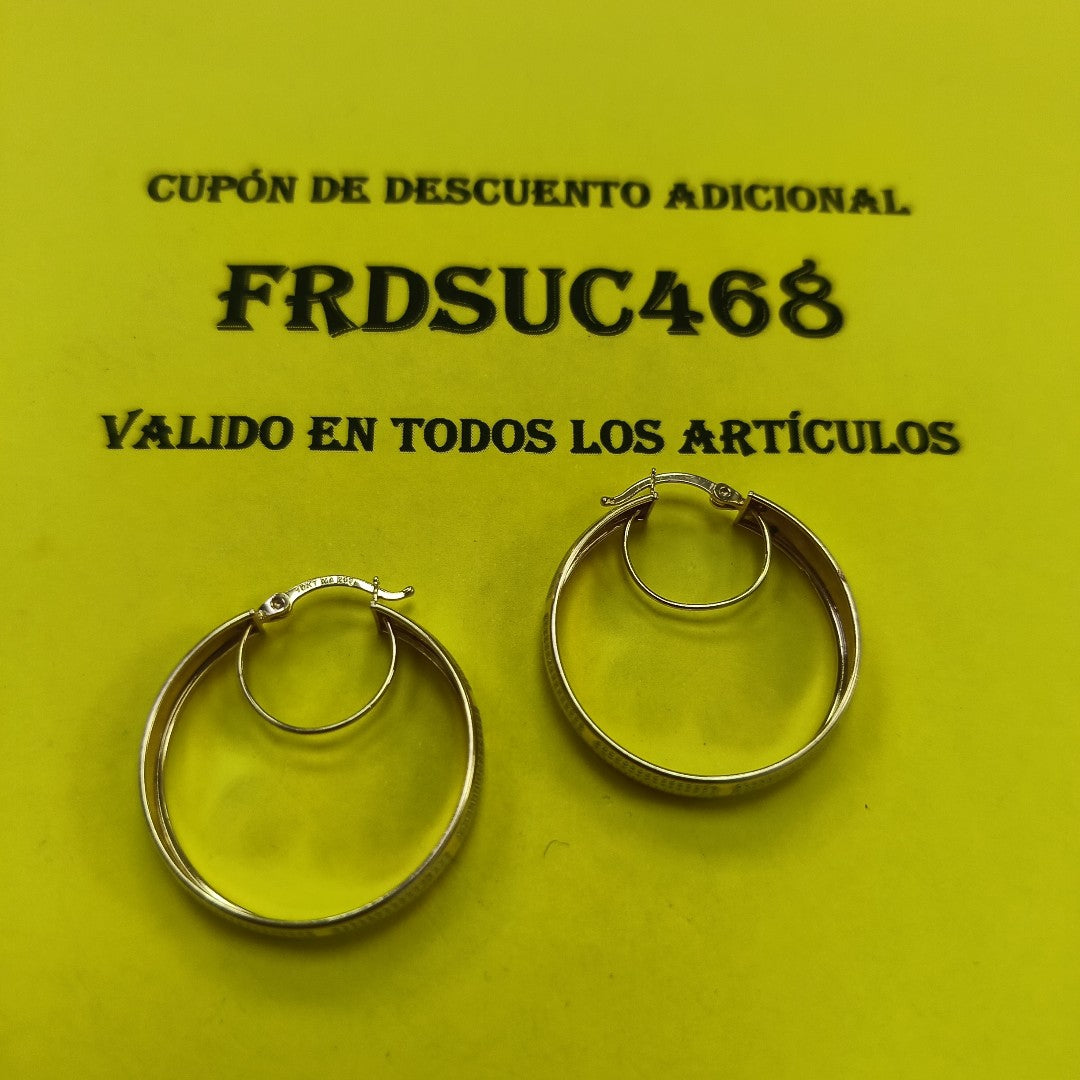 ARRACADAS PAR ORO 10 K 3.7 GRMS (SEMINUEVO)