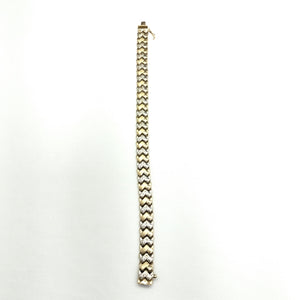 PULSERA ORO COMBINADO 14 K 12,90 GRMS (SEMINUEVO)