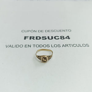ANILLO DE GRADUACIÓN ORO 8 K 1.5 GRMS (SEMINUEVO)