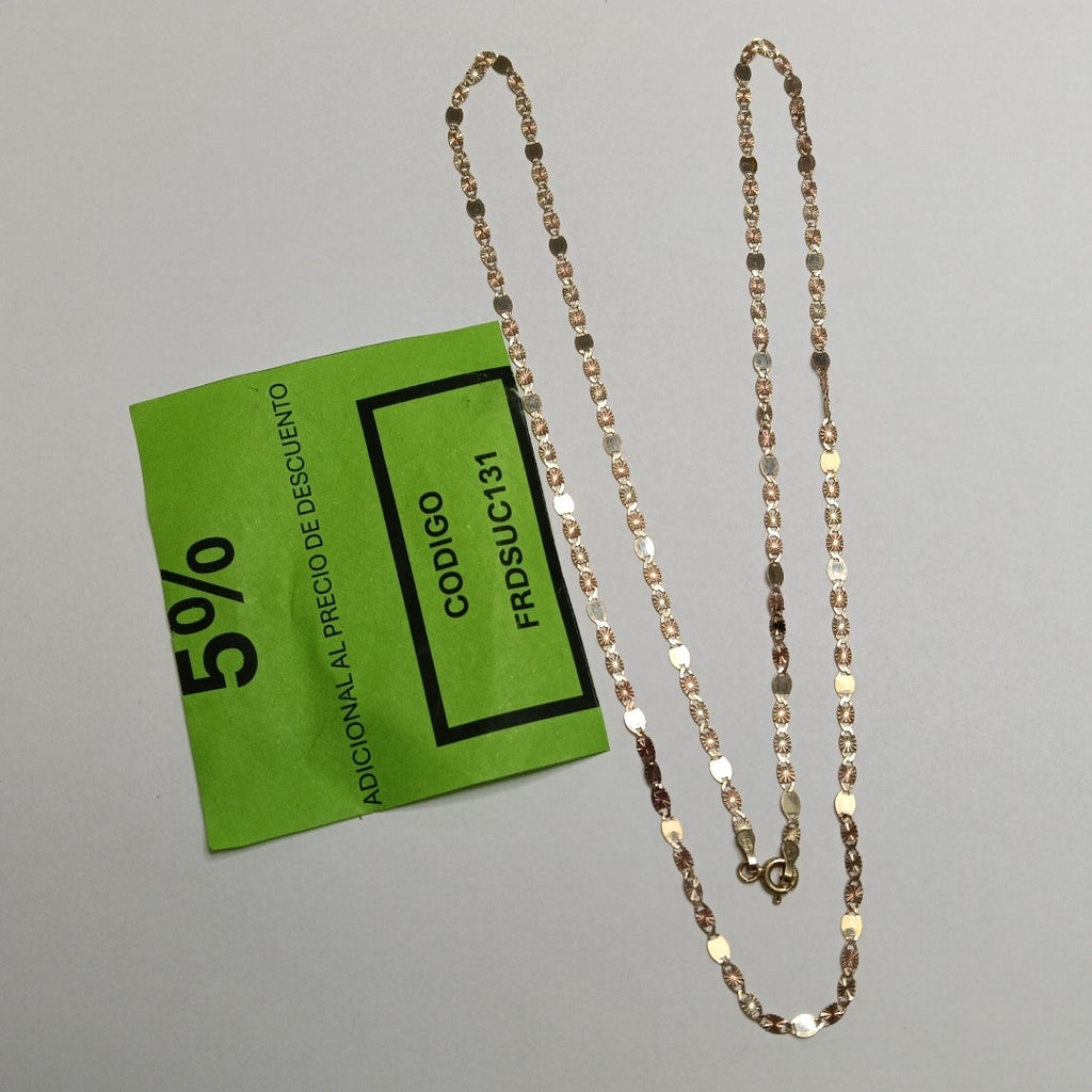 CADENA ORO COMBINADO 10 K 2,90 GRMS (SEMINUEVO)