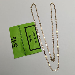 CADENA ORO COMBINADO 10 K 2,90 GRMS (SEMINUEVO)