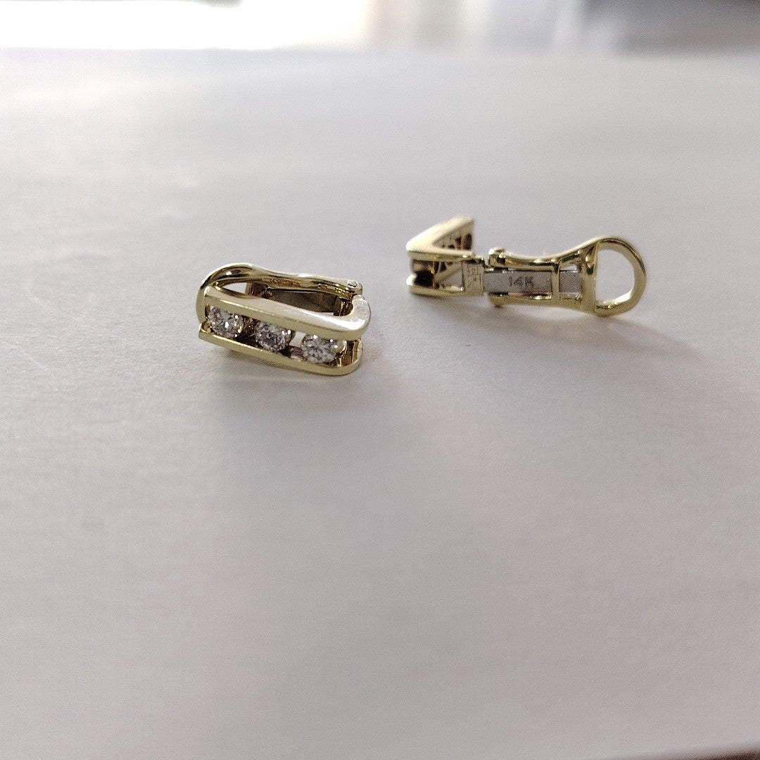 ARETES PAR ORO 14 K 5,90 GRMS (SEMINUEVO)