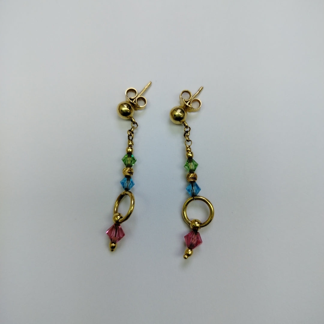 ARETES PAR ORO 14 K 3.1 GRMS (SEMINUEVO)