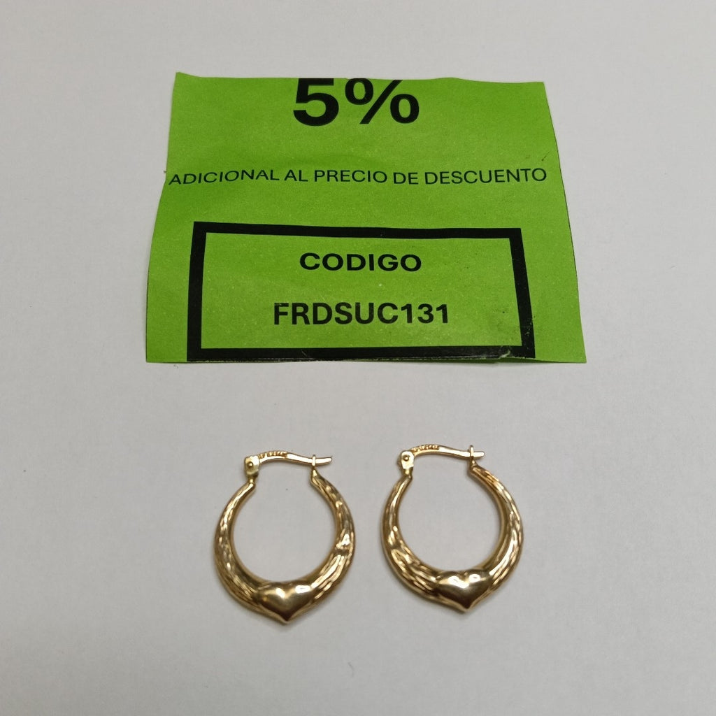 ARRACADAS PAR ORO 14 K 1,70 GRMS (SEMINUEVO)