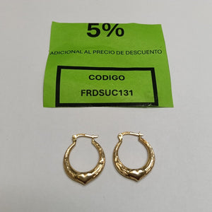 ARRACADAS PAR ORO 14 K 1,70 GRMS (SEMINUEVO)