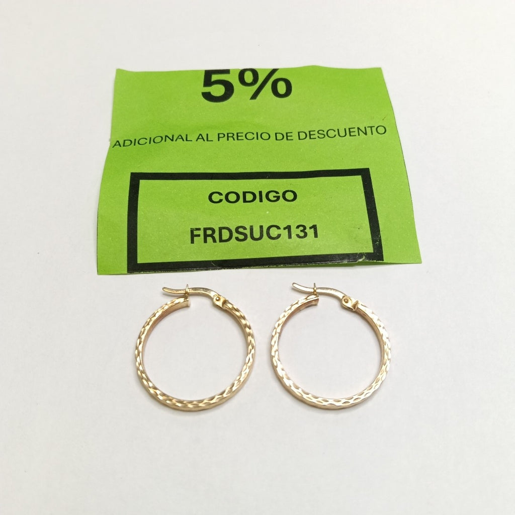 ARRACADAS PAR ORO 14 K 1,70 GRMS (SEMINUEVO)