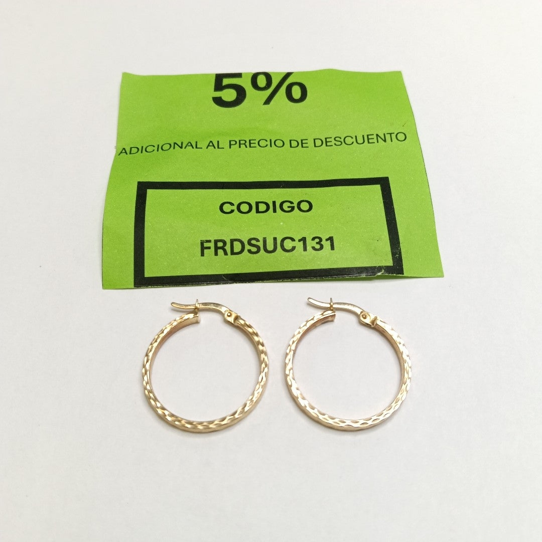 ARRACADAS PAR ORO 14 K 1,70 GRMS (SEMINUEVO)
