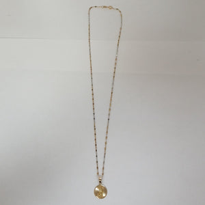CADENA, MEDALLA RELIGIOSA ORO 14 K 1.8 GRMS (SEMINUEVO)
