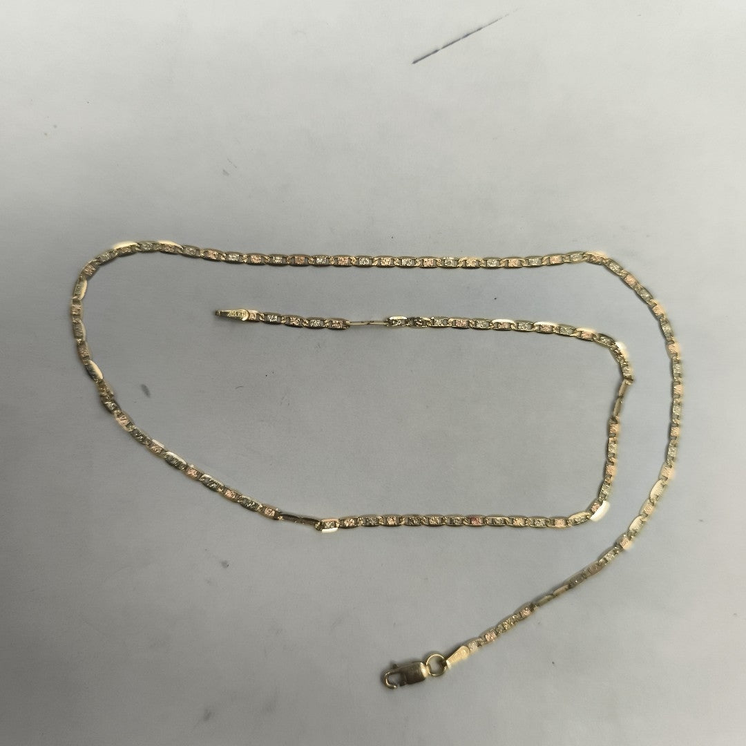 CADENA ORO COMBINADO 14 K 3 GRMS (SEMINUEVO)