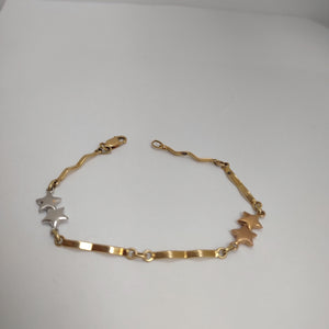 PULSERA ORO, ORO COMBINADO 14 K 4.3 GRMS (SEMINUEVO)