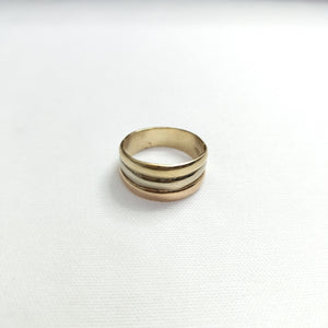 ANILLITO ORO COMBINADO 14 K 3,70 GRMS (SEMINUEVO)