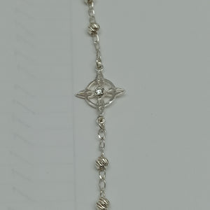 PULSERA TEJIDO ESPECIAL PLATA .925 18 CM 2.8 GR (NUEVO)