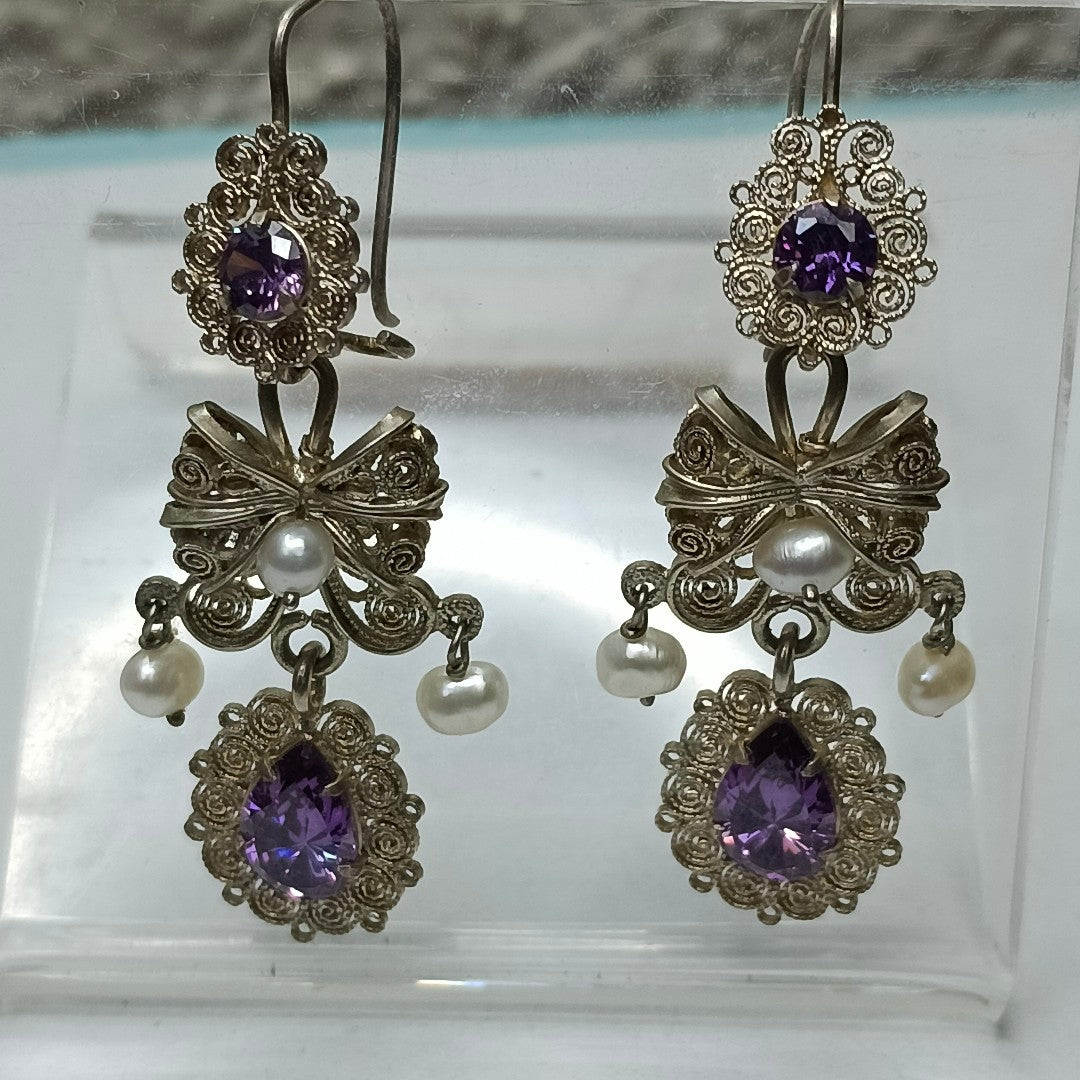 ARETES PAR PLATA 10,30 GRMS (SEMINUEVO)