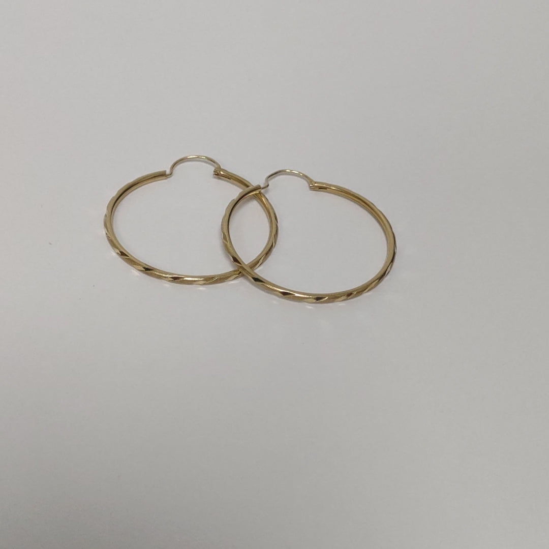 ARRACADAS PAR ORO 10 K 1.6 GRMS (SEMINUEVO)