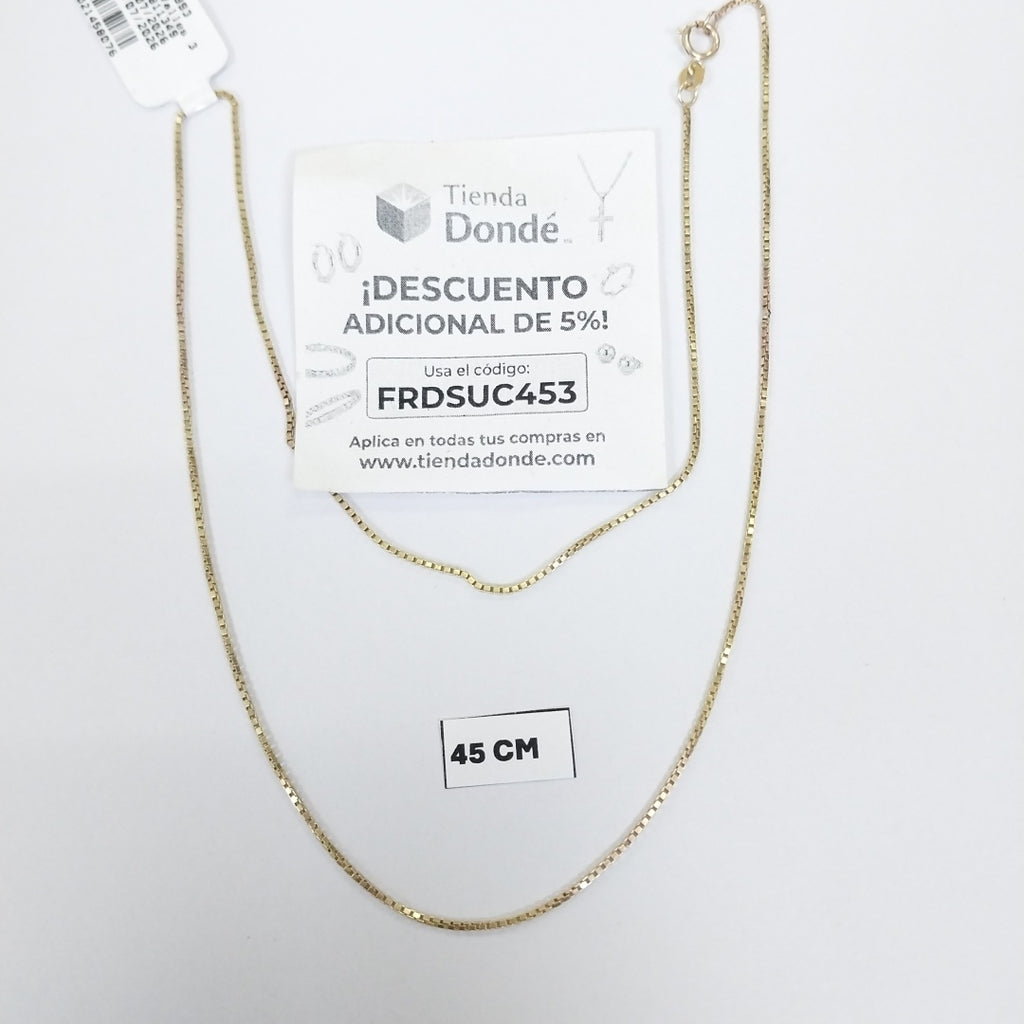 CADENA ORO 10 K 2,60 GRMS (SEMINUEVO)