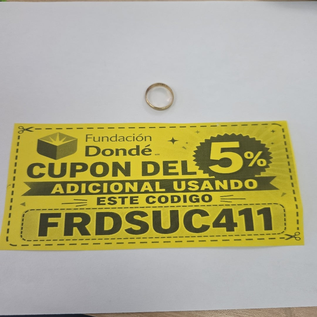 ARGOLLA ORO 10 K 1,10 GRMS (SEMINUEVO)