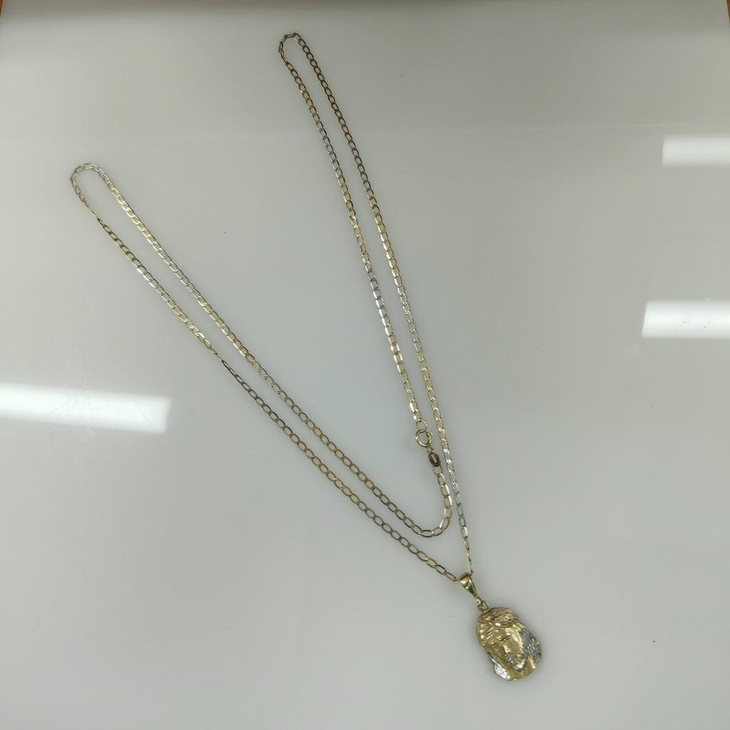 CADENA ORO, ORO COMBINADO 14 K 3.5 GRMS (SEMINUEVO)