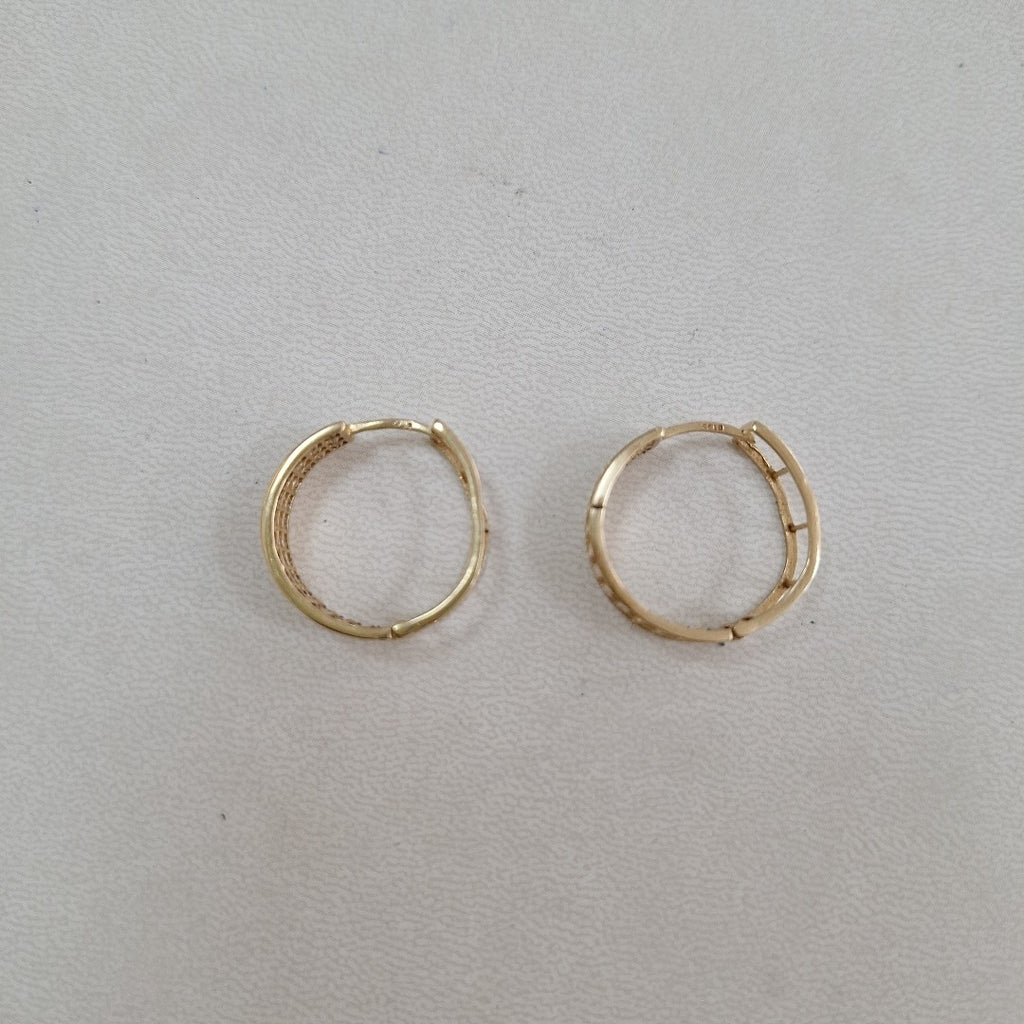 ARRACADAS PAR ORO 10 K 3.3 GRMS (SEMINUEVO)