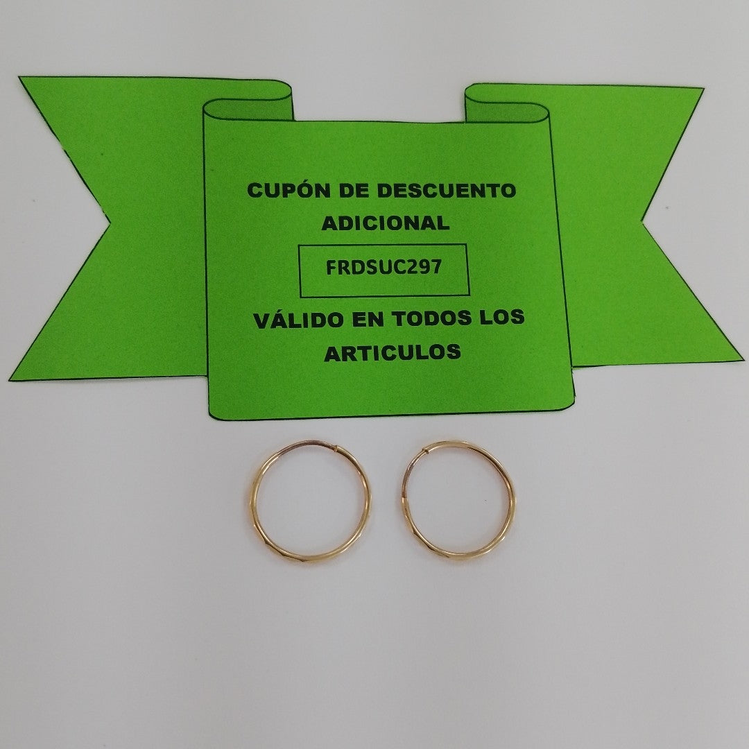 ARRACADAS PAR ORO 10 K 0.8 GRMS (SEMINUEVO)