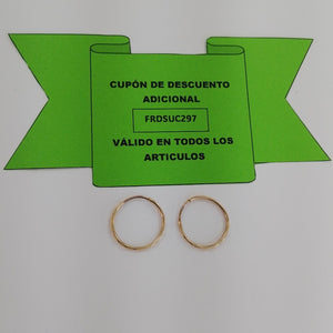 ARRACADAS PAR ORO 10 K 0.8 GRMS (SEMINUEVO)