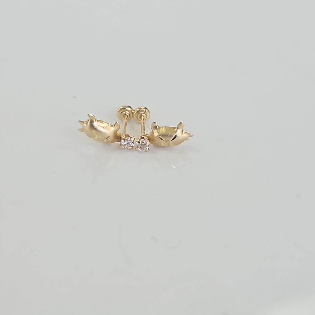 ARETES PAR ORO 14 K 0.3 GRMS (SEMINUEVO)