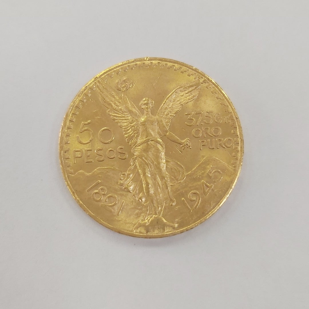 K1 41.6 GRMS 21 K IDENTIFICACIÓN MONEDA NOMINATIVA MONEDAS PESOS 50 PESOS (SEMINUEVO)