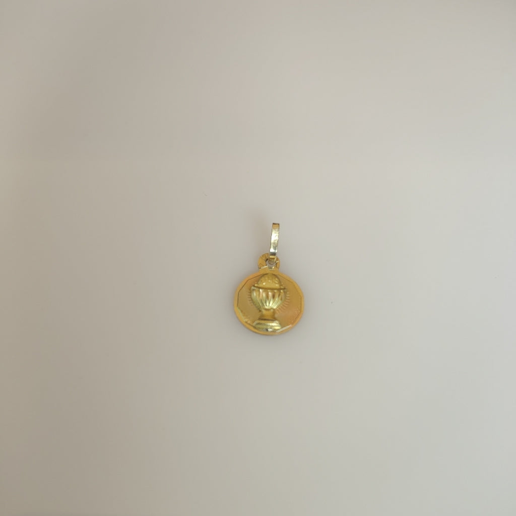 DIJE,MEDALLA RELIGIOSA ORO,ORO COMBINADO 10 K 0,70 GRMS (SEMINUEVO)