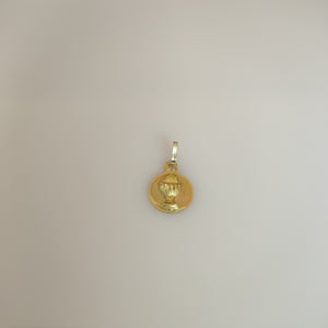 DIJE,MEDALLA RELIGIOSA ORO,ORO COMBINADO 10 K 0,70 GRMS (SEMINUEVO)